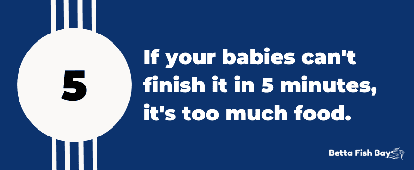 If your babies can’t finish it in five minutes, it’s too much food data
