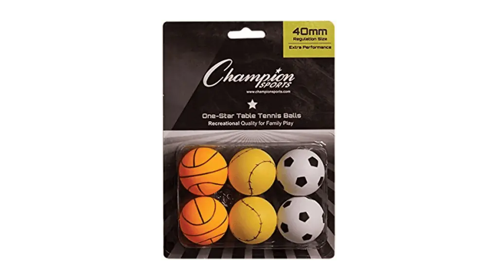 Champion Sports Table Tennis Ball Pack
